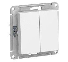 Выключатель 2-кл. СП AtlasDesign 10А IP20 (сх. 5) 10AX механизм бел. SE ATN000151