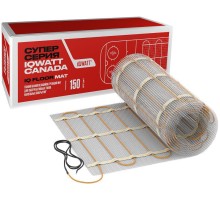 Электрический пол IQWatt 600 вт, 4 кв.м., теплый мат под плитку IQ-Floor-mat-4