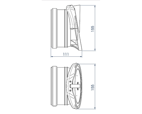 Обратный клапан Karmat 72-100 канализационный, ZBK DR