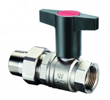 Oventrop Optibаl 1/2 ВН кран шаровой с американкой, бабочка удлиненная