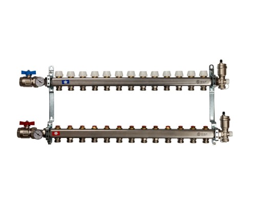 STOUT Коллектор из нержавеющей стали в сборе без расходомеров 13 вых.