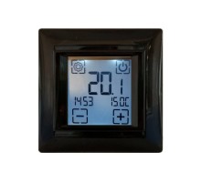 Терморегулятор SpyHeat SDF-421H-black проводной, программируемый, черный