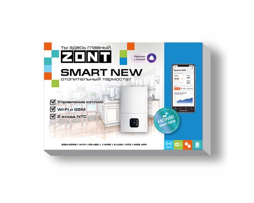 Отопительный термостат ZONT SMART NEW GSM/Wi-Fi для газовых и электрических котлов