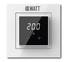 IQ Watt THERMOSTAT D black/white (черный/белый) электронный терморегулятор для теплого пола