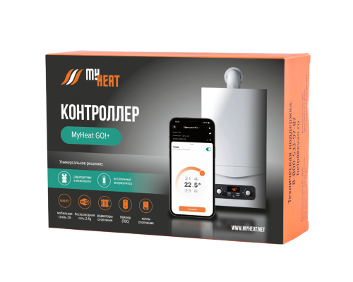 Контроллер MyHeat GO!+ GSM/Wi-Fi, радиомодуль, беспроводной датчик