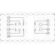 Реле промежуточное на DIN-рейку, 12V DC в сборе