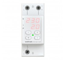 Реле напряжения с контролем тока Welrok VI-32 red