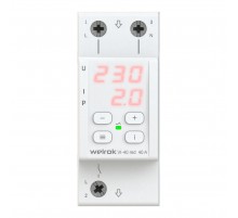 Реле напряжения с контролем тока Welrok VI-40 red