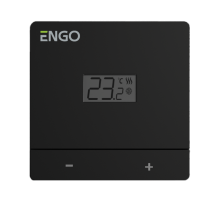 SALUS CONTROLS Терморегулятор ENGO проводной накладной на батарейках черный