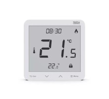 Tech EU-R-8s PLUS терморегулятор комнатный, беспроводной, белый
