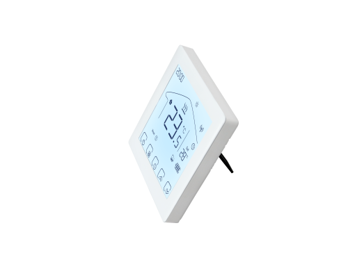 Kiptover KTW Комнатный термостат беспроводной, с аккумулятором, 3А, сухой контакт, для котла, Wi-Fi, Белый