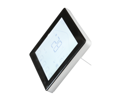 Kiptover KTW Комнатный термостат беспроводной, с аккумулятором, 3А, сухой контакт, для котла, Wi-Fi, Черный