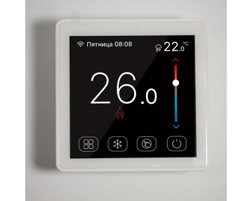 Kiptover KTCS треморегулятор теплого пола Wi-Fi, Белый